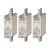 SIEMENS - x3 pieces NH fuse link NH000 80 A front indicator