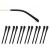 SCSpecial 6 pairs of glasses temple covers for temple ends silicone anti-slip covers for glasses sunglasses (black)