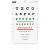 PECULA Eye Chart Snellen Eye Chart Wall Chart Snellen Charts for Eye Exams 10 feet 9 X 14 in.