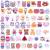 Agwut 60 Pcs Acrylic Cute Pins for Backpacks Aesthetic Cartoon Kawaii Backpack Pins Set Sheep Dog Rabbit Bear Girl Brooch Pin for Clothing Bags Jackets Hat Backpacks Bag Accessories