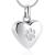zeqingjw Pet Cremation Jewelry for Ashes Pendant Paw Print Pet Heart Urn Necklace Memorial Keepsake Jewelry for Pet/Dog's/Cat's Ashes Silver