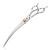 Dream REACH 8 inch dog cups curved fur scissors - dog scissors with ergonomic handle 440c stainless steel Cut fur scissors for dog cats professional dog hair scissors with adjustable screw