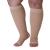 Mojo Compression Socks - Plus Size XXL Opaque Compression Socks with Extra Wide Calf - Knee-High Support Socks - Open Toe  20-30mmHg - Ideal for Spider Veins, Swelling, Lymphedema and DVT  Brown Beige XX-Large