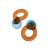 Loop Engage Kids Earplugs (6-12 yrs) Reusable Noise Sensitivity Ear Plugs for Home School Playtime & Beyond | Kids Ear Plugs for Focus Anxiety Stress & More | 16 dB Filtered Noise Reduction Ocean Orange