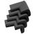KidKusion 4-Piece Safety Corner Cushion, 4 Pack Black, Child Proofing Corner Guard, Made in USA, Child Safety, Home Furniture Safety Bumper, Baby Proof Table Protector, 4 Count (Pack of 4)