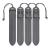 ACEXIER Tactical Molle Stick Quick Release PALS Webbing Fasten Clip Strap Acetal Polymer 5.75 Inch Hunting Accessories Black-4PCS