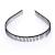 6Pcs Unisex Black Metal Hairband Teeth Comb Headband Hair Hoop Headwear Accessory for Women Men