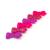 Dog hair clip 6 pieces pink mixed 56-31-13
