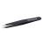 TWEEZERMAN GEAR tweezers for men for perfect eyebrow plucking slanted tip stainless steel black