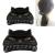 Yusier 2 PCS Cute Cat Claw Hair Claw Clip Two Sizes That Stay in Place Hair Clips Hair Clips fo Women Girl (Black Cat)