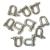 JingYi Stainless Steel Mini D Shaped Bow Shackle, 3mm, Silver Color,for Paracord Jewelry, Marine Tackle-10 Pcs