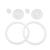 720 DGree Original replacement seal set for your Uberbottle - replacements seals sealing rings - size L Suitable for: 650ml 1000ml 1500ml 2000ml & 2300ml