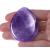 DUQGUHO 1.7" Worry Stone Natural Amethyst Healing Crystals Thumb Worry Stones for Anxiety Reiki Crystal Gemstone Polished Pocket Energy Quartz Stone Purple