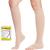 Beister Medical Open Toe Knee High Calf Compression Socks for Women & Men Firm 20-30 mmHg Graduated Support Hosiery for Varicose Veins Edema Flight Pregnancy (A Pair) Beige M