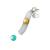 Matchstick Monkey Bathtime Slide Set Antimicrobial Baby Bath Toy Easy To Grip Sensory Learning - Slide Set (1 Slide + 3 Fun Animal Character Rocks) 12 Months Old+ White 1 Slide+ 3 Animal Rocks (White) Slide Set