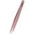 Rubis tweezers pink - slanted fine and pointed - tweezers for plucking eyebrows - slanted tip for hair removal - professional tweezers