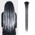 DSoar 24inch ombre dreadlocks extensions for women/men 10 strands synthetic dreads handmade crochet braiding hair jamaica reggae locs (ombre black and silver gray) 24inch ombre black and silver gray