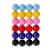 Thorza Colored Golf Balls - Multicolored Set of 24 for Kids Mini Golf, Putting Practice and Children Training