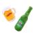 ChewFon dog toys squeaky toys plush dog toys against boredom chicken cute squeaky dog toys for puppies small medium-sized and large races (beer)