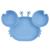 Vicloon Silicone Suction Plate for Toddlers Baby Suction Plate Baby Cutlery Feeding Training Divided Plate Non Slip Silicone Baby Weaning Plate for Most Highchairs Trays (Blue)