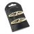 Pair of Oval Shaped Clip-in End Barrettes Hair Slides with Cut-Out Design. (Gold)