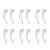 WINOMO 20 Pairs Soft Silicone Eyeglass Anti-Slip Ear Pads (Transparent)