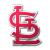 MLB - St. Louis Cardinals Heavy Duty Aluminum Color Emblem