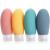 OPRET 100ML silicone travel bottles set 4 pieces of leakproof Portable Portable Travel Container Travel bottles for filling shampoo cream rinse BPA-free and TSA-tested blue cyan pink yellow
