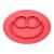 ezpz Mini Mat (Coral) - 100% Silicone Suction Plate with Built-in Placemat for Infants + Toddlers - First Foods + Self-Feeding - Comes with a Reusable Travel Bag - 6 months+