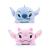 Simba Disney Official Stitch and Angel Reversible Plush toy for kids Stitch Blue pink