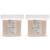 MUJI Makeup Facial Soft Cut Cotton Unbleached 60x50 mm 180pcs x 2 Packs (Total 360 Sheets) Value Set