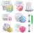 NICAVKIT 6Pcs Silicone Candle Molds Set for Candle Making  Yarn Ball Bubble Candle Mold  3D Rose Silicone Mold  Cake Mold for Baking Desser  Silicone Mold for Soy Wax  Soap  DIY Scented Candle 6Pcs Molds Set
