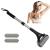 Easace back lotion Applicator for men and women interchangeable roller head for foam adjustable angle head extendable long handle body moisture cream (silver)