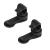 Shiwaki 2PCS Water Hose Clips Universal Water Bladder Hose Clip Removable Drinking Clamp Magnetic Hose Holder - Black