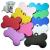IYBQIU 14 Pieces Bone Shaped Dog Tag Pet ID Tag Bone Shape Phone Number ID Tag for Dogs and Cats Pet ID Random Color Multicoloured