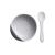 Babi Baby Toddler Suction Bowl & Matching Spoon Set 100% Food Grade Silicone with Stay Put Silicone Suction (Grey)