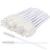 300 Pack Eyelash Mascara Wands Disposable Lash Brushes for Extensions Makeup Brush Applicators Tool Kit White/White