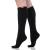 VIM & VIG Stylish Compression Socks - Moisture -Wick Nylon (Black) - Women's Medium Extended Wide Calf (18-22 Calf Circumference) by VIM & VIGR