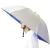 Bocampty Umbrella Hat, 37 inch Fishing Umbrella Hat Hands Free Foldable UV Protection Umbrella Cap Adjustable Headwear for Fishing Golf Camping Beach Gardening Sunshade Outdoor Silver-Blue