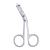 Stainless Steel Eyebrow Scissors Handle Shaped Eyebrow Tweezers Straight Flat Tip Tweezers Hair Plucker for Trimming and Shaping  Face Care Tools for Women 1pcs
