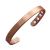 Copper Bracelet for Men and Women 99.9% Pure Copper Bangle 6.8" Adjustable for Arthritis with 8 Magnets for Effective Joint Pain Relief, Arthritis, RSI, Carpal Tunnel Plain design