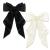 AYNKH 2 PCS Big Bow Hair Clips with Long Silky Satin Solid Color French Barrette Simple Hair Fastener Accessories for Women Girls Bowknot-2