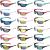 18 Pairs Polarized Sports Sunglasses Tactical Running Sunglasses Flexible Frame Driving Shade Motorcycle Glasses for Men Women Youth Baseball Golf Cycling Fishing Mountaineering, Assorted Colors