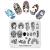 KADS Nail Stamping Plate Chinese Style Nail Art Stamp Template DIY Image Template Manicure Stamping Plate Stencil Tools (CN007)