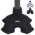 Vive Cane Tip - Quad Rubber Replacement Foot Pad for Walking Canes - Stable Four Point Self Standing Quadruple Tripod Stand for Cane - Universal 4 Leg Attachment for Walking Stick (Black)