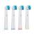 Oral B Compatible Replacement Electric Toothbrush Heads Premium Electric Toothbrushes Adults Heads 4 Pack for Braun Toothbrush Handles Superior Cleaning and Plaque Removal White 4 Count (Pack of 1)