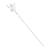 Lurrose hair needle hair stick retro chinese tassel classic feminine temperament bride kimono hair accessories chancellor hair ornament decor silver
