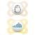 Mam original pacifier in a set of 2 tooth-friendly baby from sustainable & organic-renewable materials Skinsoft Skinsoft silicone with pacifier box 0-6 months penguin / whale beige-tartrosa / yellow 0-6 / silicone / day