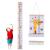 Baby Height Growth Chart Wall Hanging Measuring Ruler for Kids Removable Canvas and Wood Wall Ruler Bedroom Nursery Wall Decoration