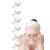 Spa Headband Hair Wrap EUICAE Sweat Headband Head Wrap Hair Towel Wrap Non-slip Stretchable Washable Makeup Headband for Face Wash Facial Treatment Sport Fits All White (White)